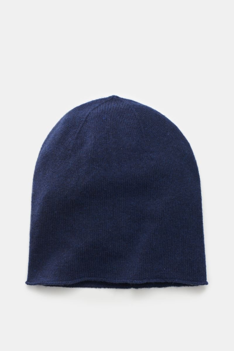 Cashmere Mütze dunkelblau