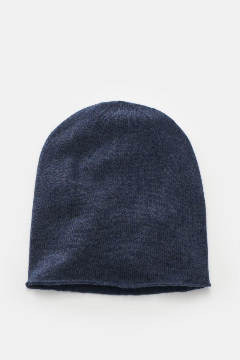 Cashmere Mütze graublau