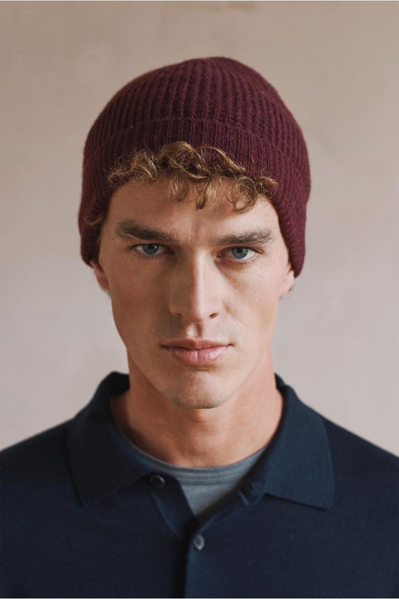von Braun Cashmere Mütze bordeaux