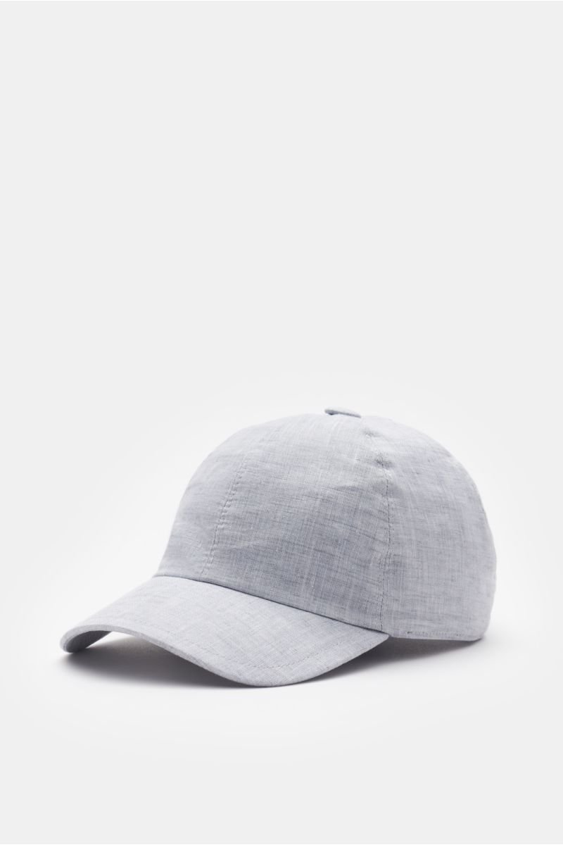 Linen baseball cap 'Land Lino' light grey