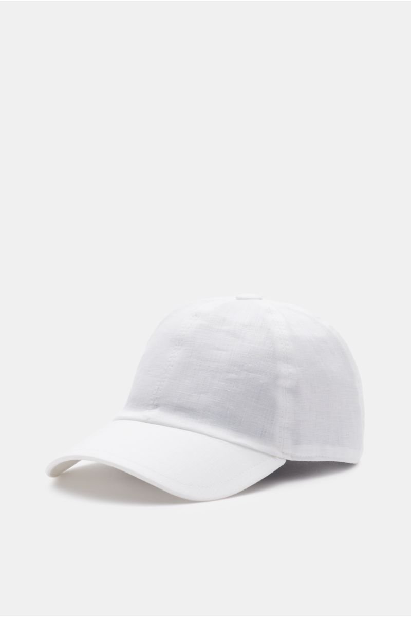 Linen baseball cap 'Land Lino' white