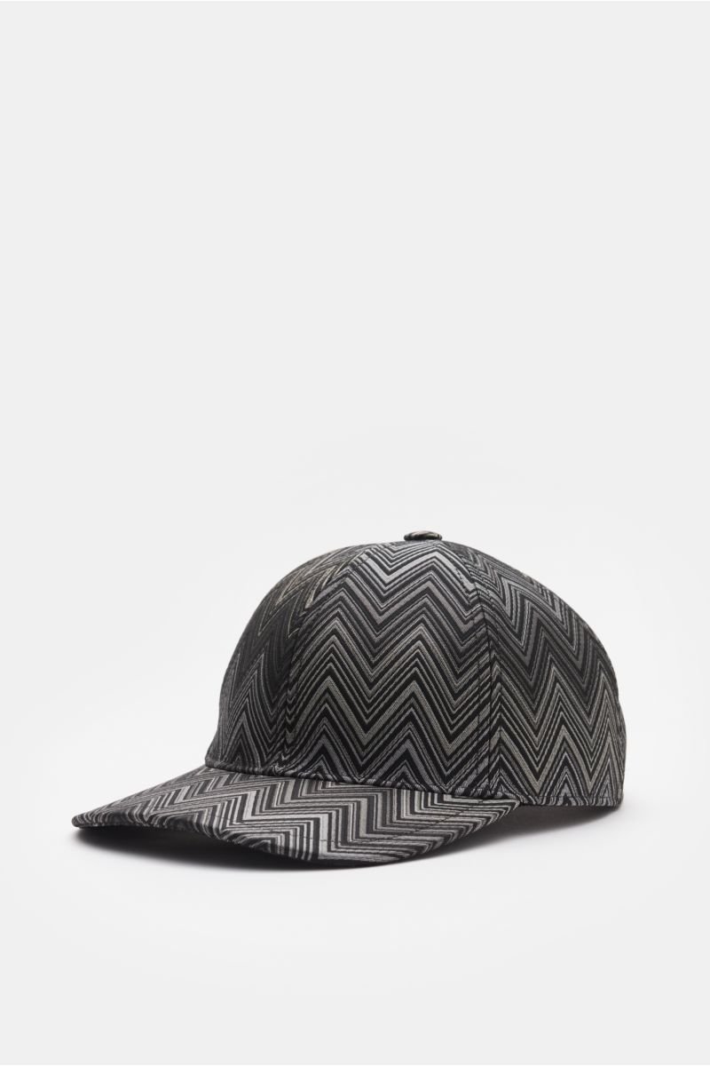 Baseball cap grey patterned