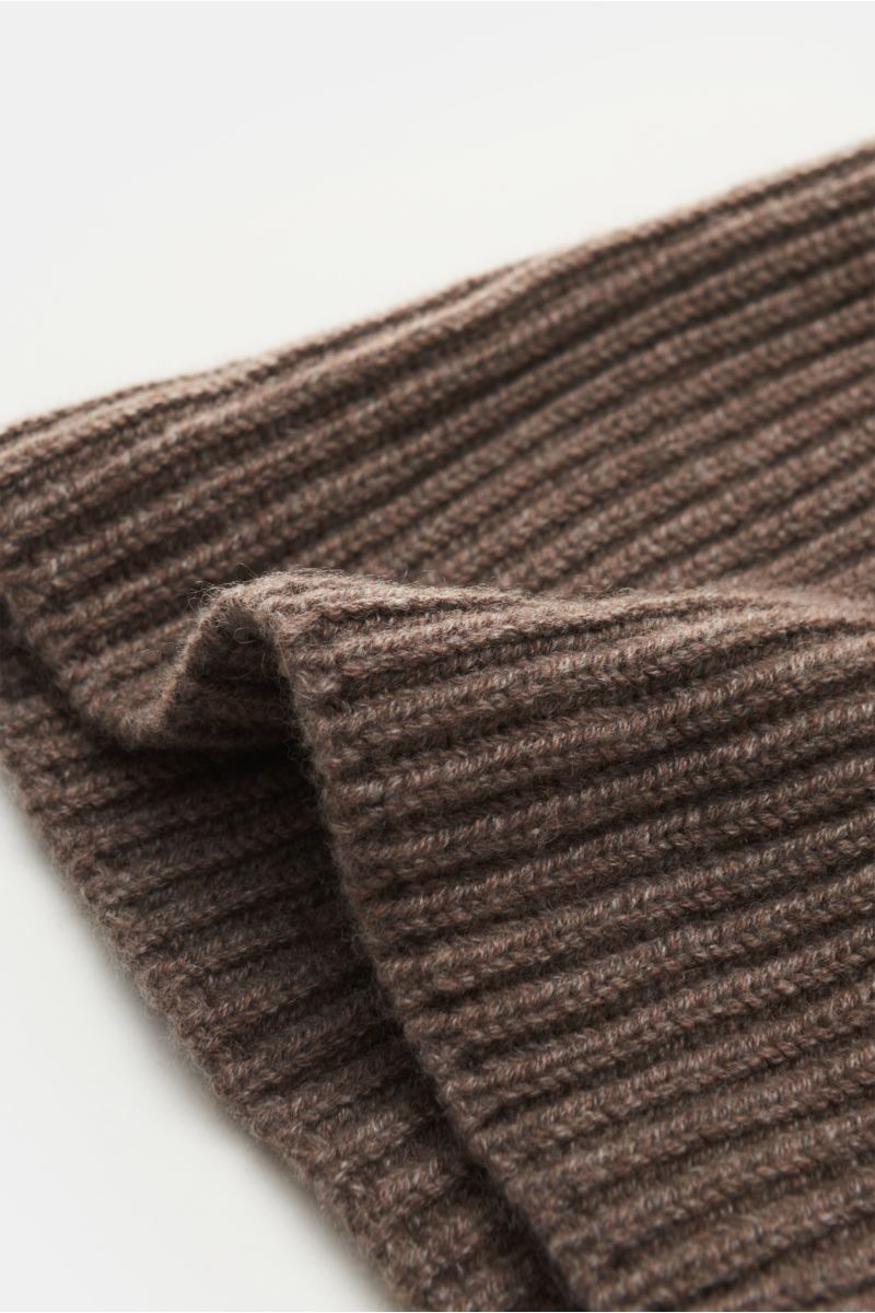 Fedeli Cashmere beanie 'Alfredo' grey-brown