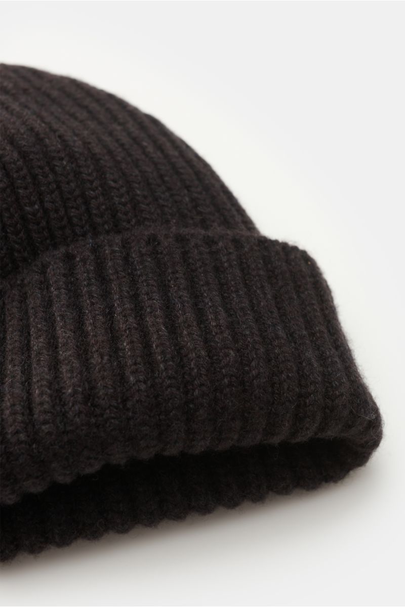 Fedeli Cashmere beanie 'Alfredo' dark brown