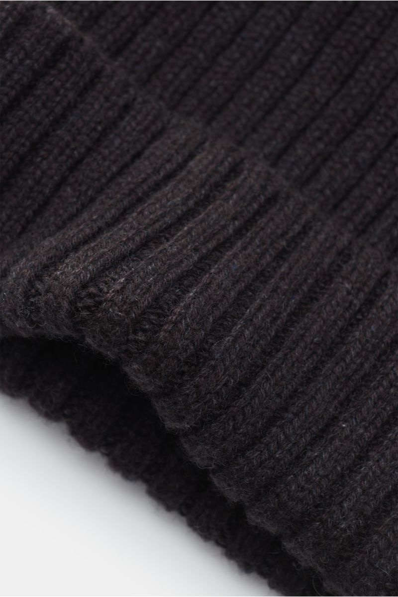 Fedeli Cashmere Mütze 'Bruno' dunkelbraun
