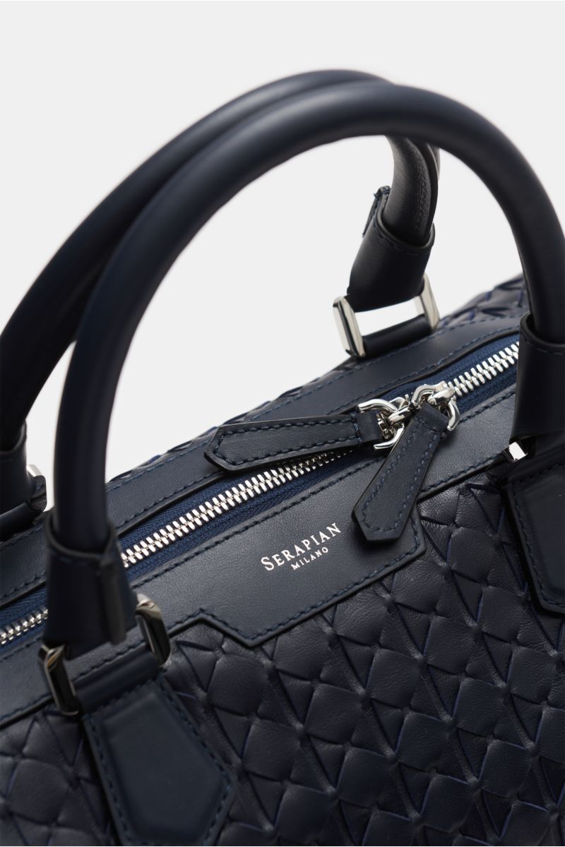Serapian Briefcase 'Mosaico' dark navy