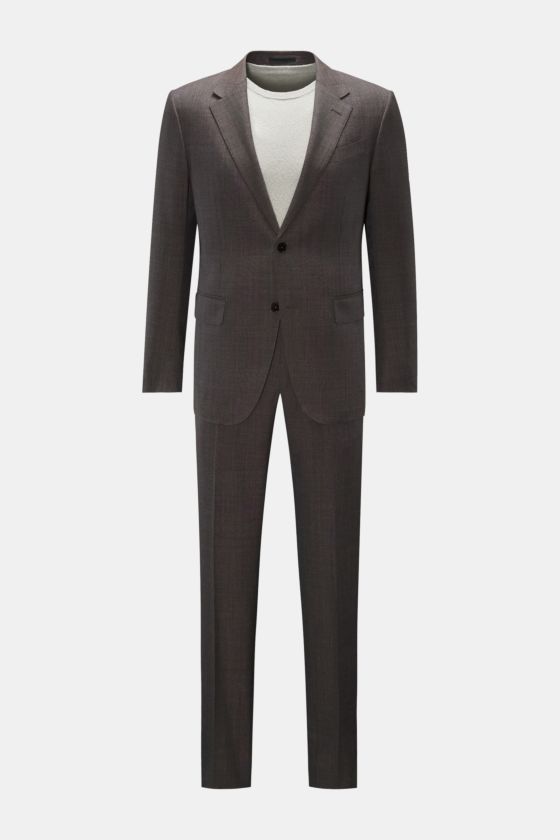 Zegna Anzug 'Trofeo' graubraun kariert Zegna Anzug 'Trofeo' graubraun kariert