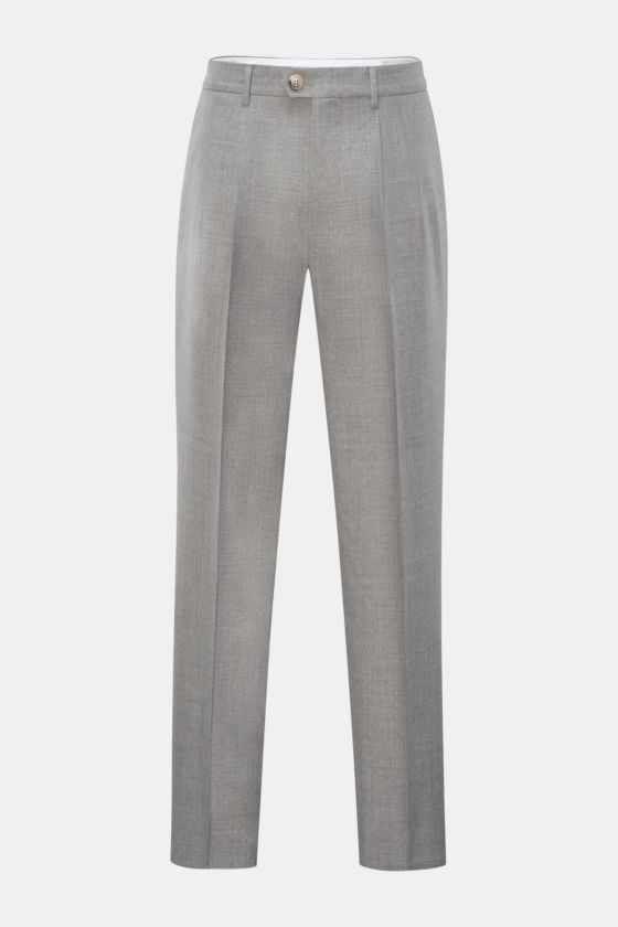 Brunello Cucinelli Wollhose 'Leisure Fit' grau meliert Brunello Cucinelli Wollhose 'Leisure Fit' grau meliert