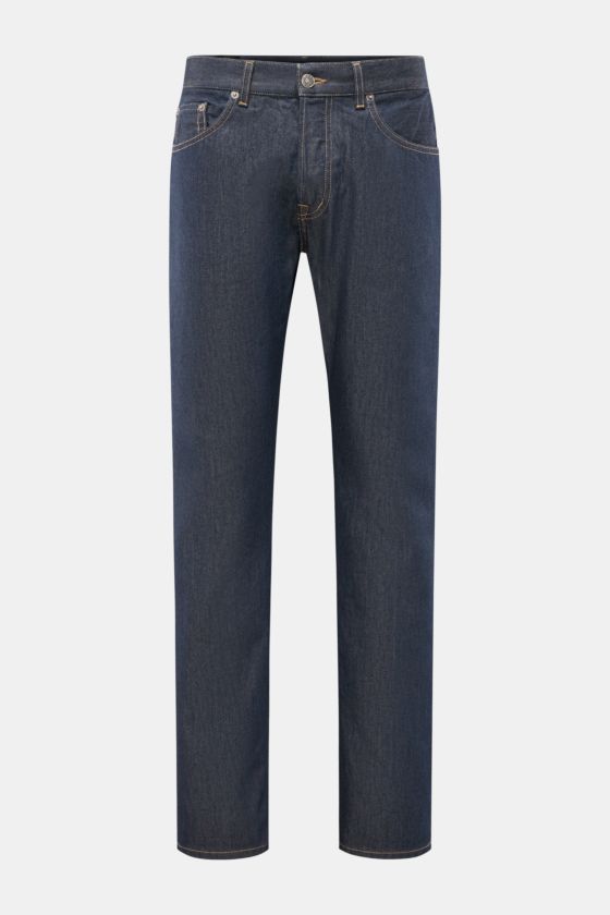Dondup Jeans 'Bray' navy, frontale Aufnahme, Regular Fit aus reiner Baumwolle mit Button Fly, Five-Pocket-Stil, Metall-Initial und innenliegendem Weblabel, leicht griffige Haptik. Dondup Jeans 'Bray' navy, frontale Aufnahme, Regular Fit aus reiner Baumwolle mit Button Fly, Five-Pocket-Stil, Metall-Initial und innenliegendem Weblabel, leicht griffige Haptik.