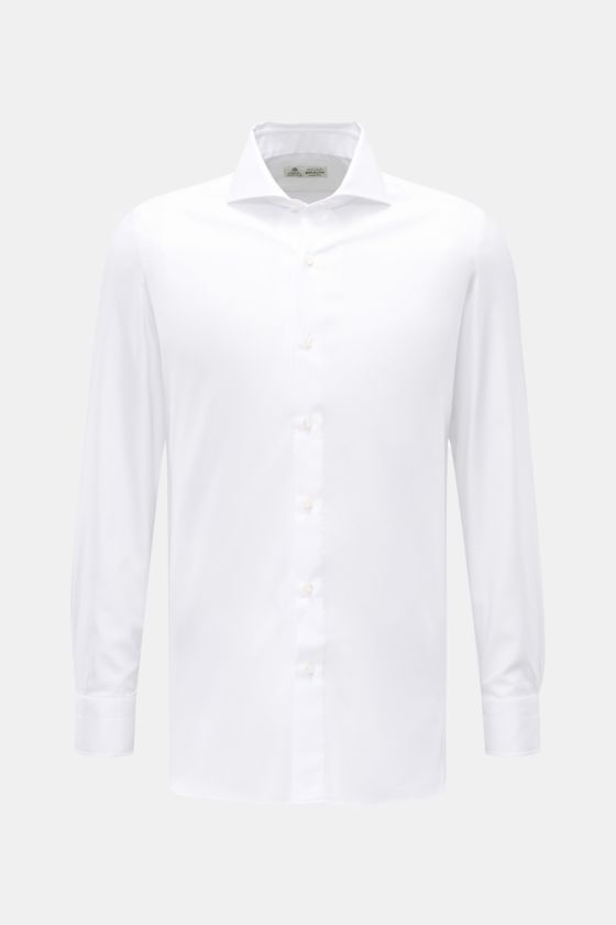 Borrelli Business Hemd 'Nando' Haifisch-Kragen weiß Borrelli Business Hemd 'Nando' Haifisch-Kragen weiß