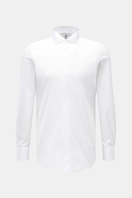 Finamore Smokinghemd 'Luciano' Kläppchen-Kragen weiß Finamore Smokinghemd 'Luciano' Kläppchen-Kragen weiß