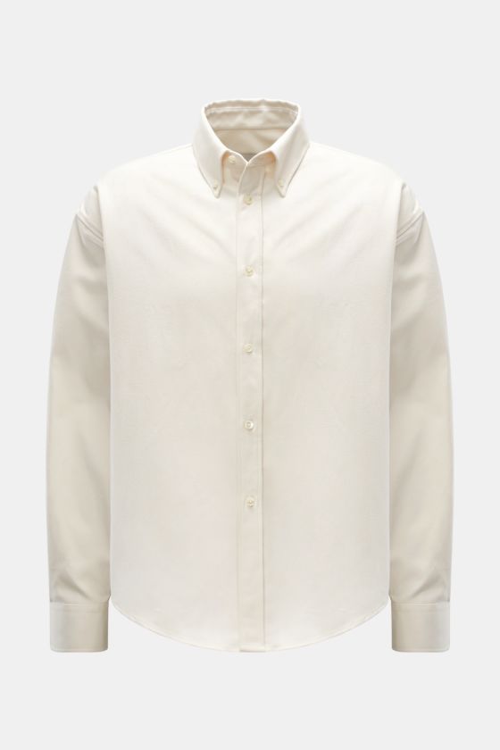 Ami Paris Flanellhemd Button-Down-Kragen offwhite Ami Paris Flanellhemd Button-Down-Kragen offwhite
