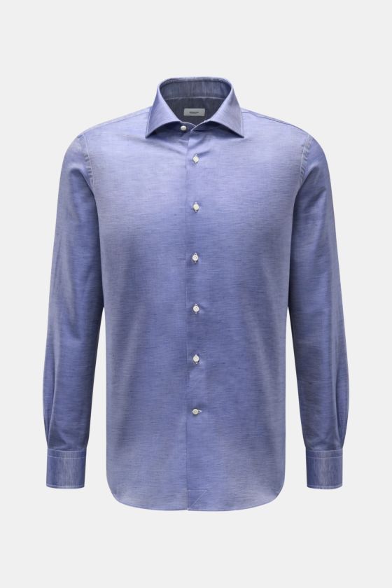 Gherardi Casual Hemd Haifisch-Kragen rauchblau Gherardi Casual Hemd Haifisch-Kragen rauchblau