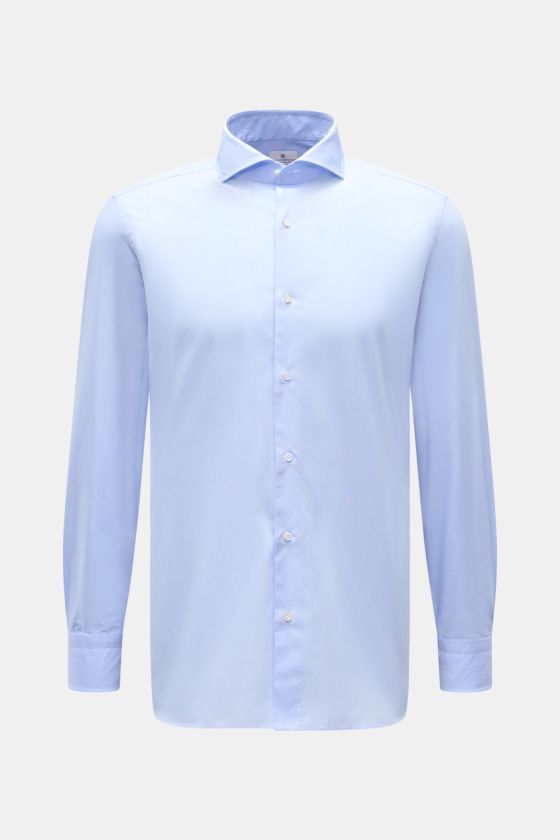 Giampaolo Casual Hemd Haifisch-Kragen hellblau, Slim Fit, Pinpoint-Baumwolle, glatter Griff, Haifisch-Kragen, klassische Sportmanschette, fr. Knopfleiste, frontale Ansicht. Giampaolo Casual Hemd Haifisch-Kragen hellblau, Slim Fit, Pinpoint-Baumwolle, glatter Griff, Haifisch-Kragen, klassische Sportmanschette, fr. Knopfleiste, frontale Ansicht.