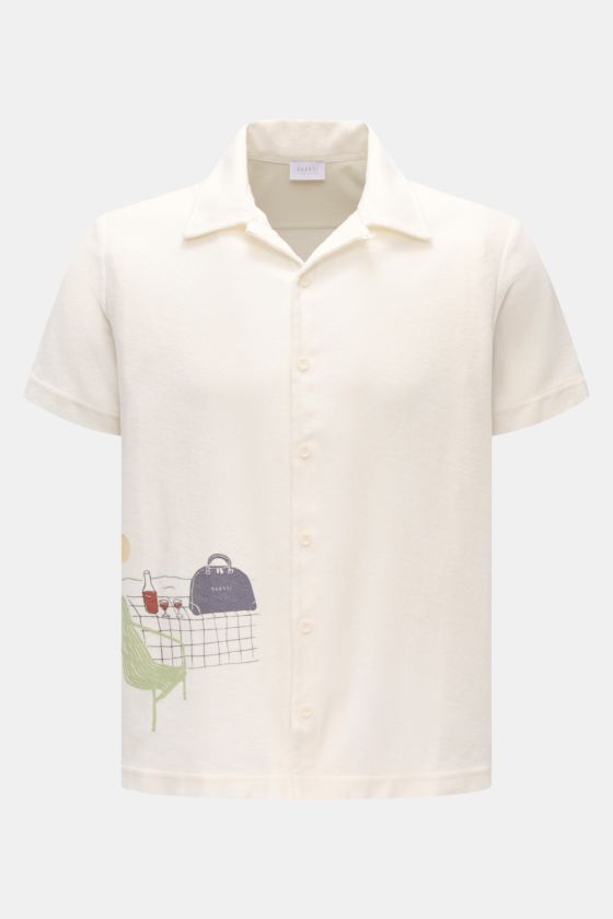 04651/ A trip in a bag Frottee-Kurzarmhemd 'Terry Seaside' weiß 04651/ A trip in a bag Frottee-Kurzarmhemd 'Terry Seaside' weiß