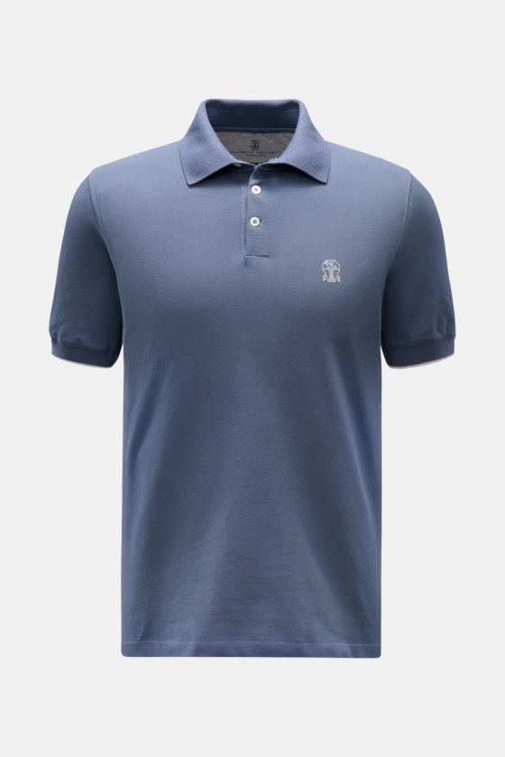Brunello Cucinelli Poloshirt graublau Brunello Cucinelli Poloshirt graublau