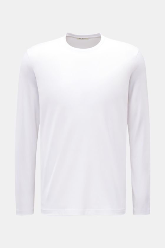 Stefan Brandt Rundhals-Longsleeve 'Enno' weiß Stefan Brandt Rundhals-Longsleeve 'Enno' weiß