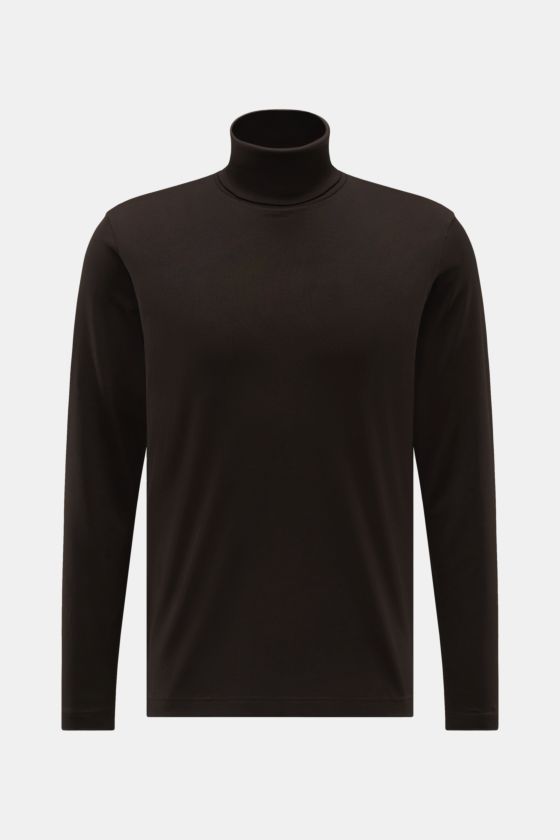 Stefan Brandt Jersey-Rollkragenpullover 'Eli Rolli LA 30' dunkelbraun Stefan Brandt Jersey-Rollkragenpullover 'Eli Rolli LA 30' dunkelbraun