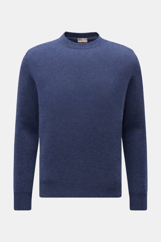 Cruciani Cashmere Rundhalspullover dunkelblau meliert Cruciani Cashmere Rundhalspullover dunkelblau meliert
