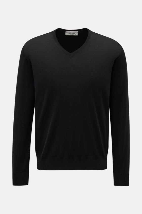 Filippo de Laurentiis V-Neck Pullover schwarz Filippo de Laurentiis V-Neck Pullover schwarz