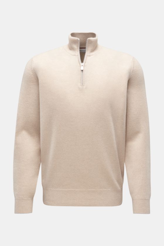 Brunello Cucinelli Cashmere Troyer beige Brunello Cucinelli Cashmere Troyer beige