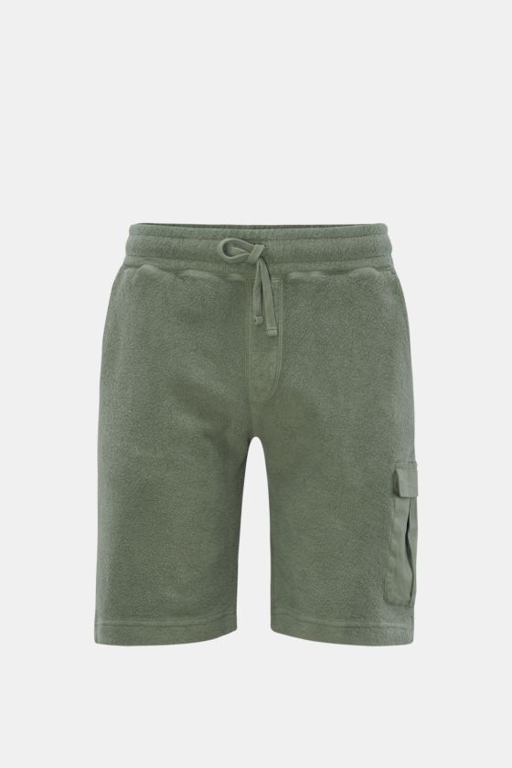 04651/ A trip in a bag Fleece-Cargo-Shorts 'Oyster' oliv 04651/ A trip in a bag Fleece-Cargo-Shorts 'Oyster' oliv