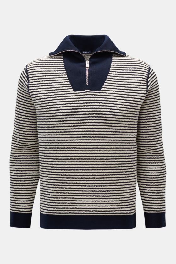 04651/ A trip in a bag Troyer 'Seersucker' navy/offwhite gestreift 04651/ A trip in a bag Troyer 'Seersucker' navy/offwhite gestreift