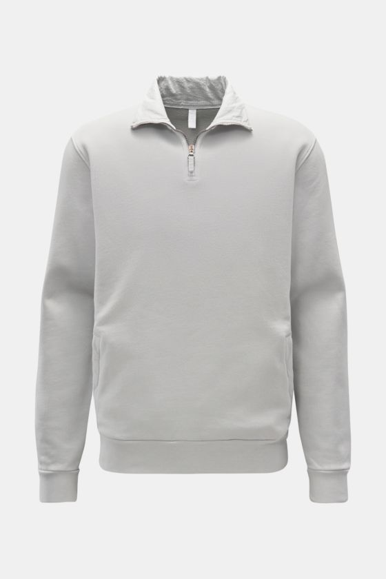 04651/ A trip in a bag Sweat-Troyer 'Quarter Zip' grau 04651/ A trip in a bag Sweat-Troyer 'Quarter Zip' grau