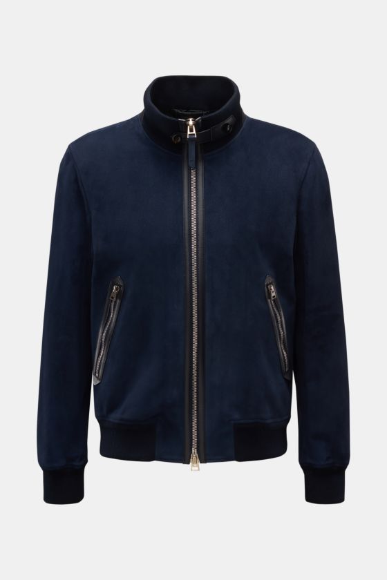 Tom Ford Veloursleder-Blouson navy Tom Ford Veloursleder-Blouson navy