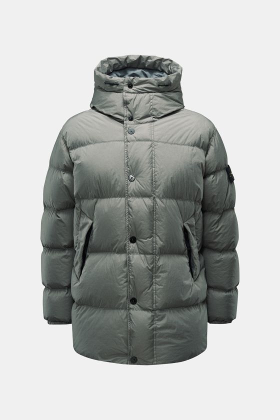 Stone Island Daunenjacke 'Garment Dyed Crinkle Reps NY' grau Stone Island Daunenjacke 'Garment Dyed Crinkle Reps NY' grau