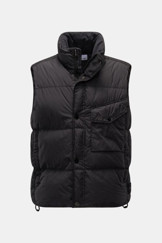 Stone Island Daunenweste 'Garment Dyed Crinkle Reps NY' schwarz Stone Island Daunenweste 'Garment Dyed Crinkle Reps NY' schwarz