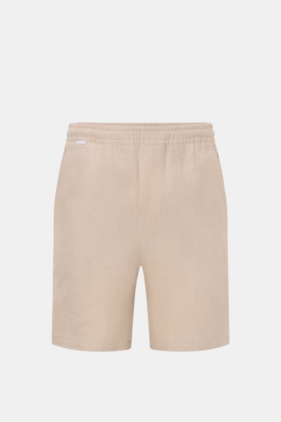 04651/ A trip in a bag Leinen-Shorts 'Beach Bermuda 003' sand 04651/ A trip in a bag Leinen-Shorts 'Beach Bermuda 003' sand