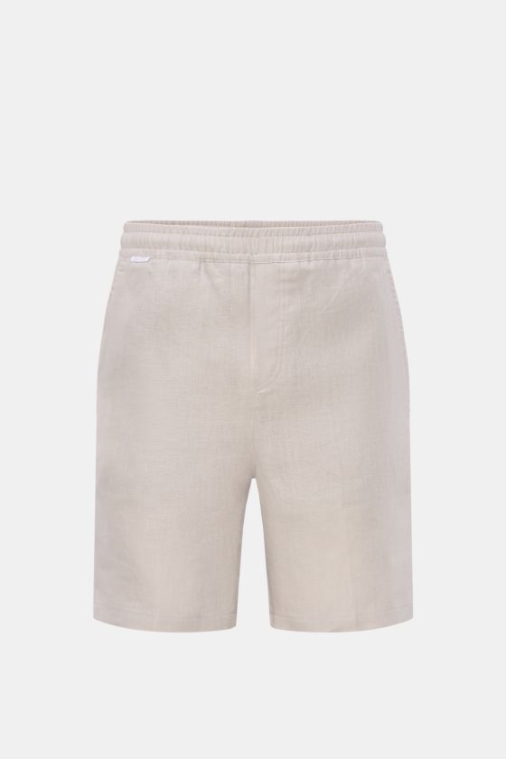 04651/ A trip in a bag Leinen-Shorts 'Beach Bermuda 003' hellgrau 04651/ A trip in a bag Leinen-Shorts 'Beach Bermuda 003' hellgrau