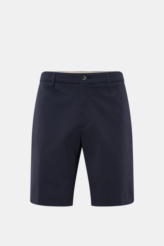 GTA Jersey-Shorts 'Davide' navy, frontale Ansicht, Jersey aus Baumwolle und Microfaser, hoher Stretch, Regular Fit, Taschen, elastischer Bund. GTA Jersey-Shorts 'Davide' navy, frontale Ansicht, Jersey aus Baumwolle und Microfaser, hoher Stretch, Regular Fit, Taschen, elastischer Bund.