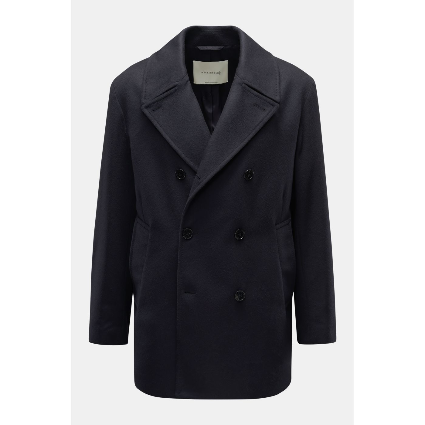 MACKINTOSH short pea coat 'Dalton' navy | BRAUN Hamburg