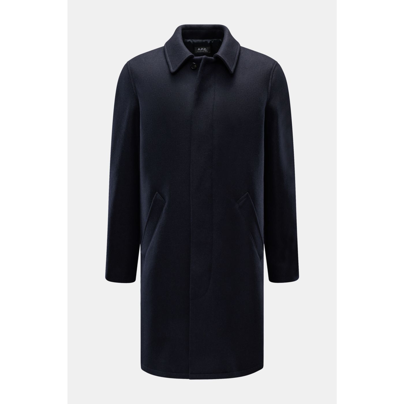 A.P.C. Coat 'Mac Auster' navy | BRAUN Hamburg