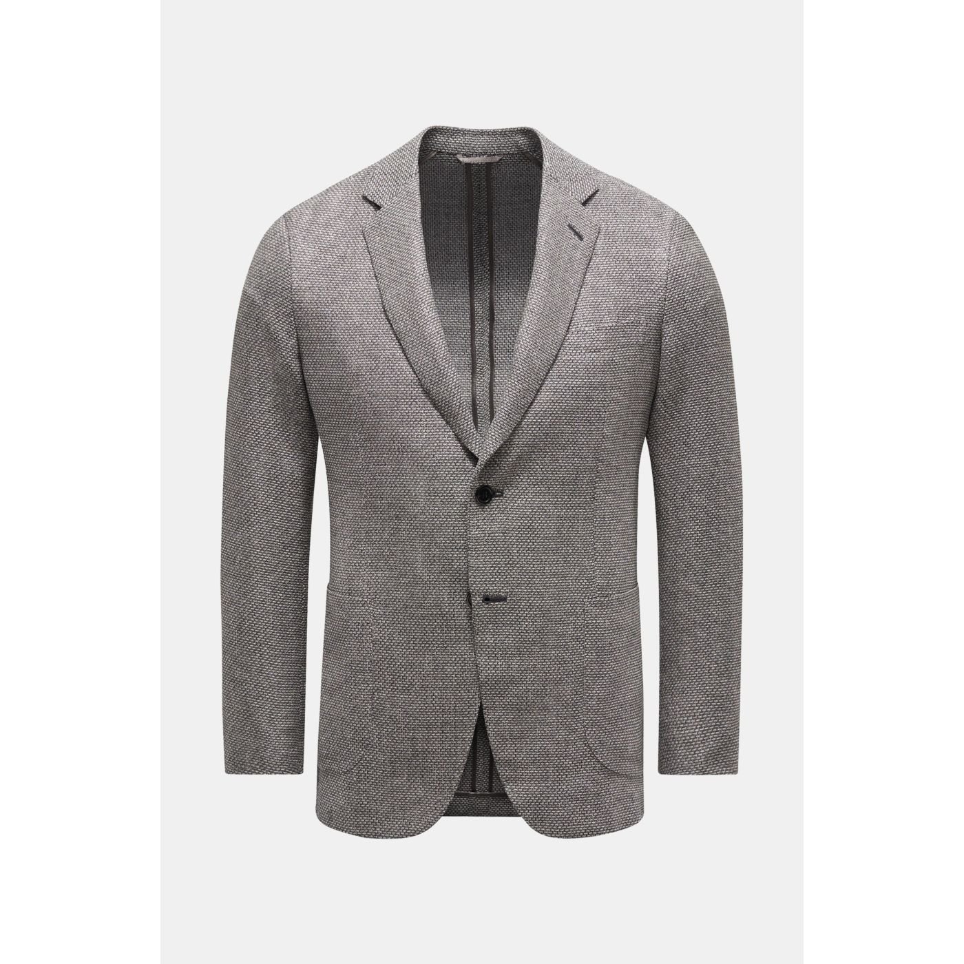 BRIONI cashmere jacket 'Plume' grey/off-white | BRAUN Hamburg