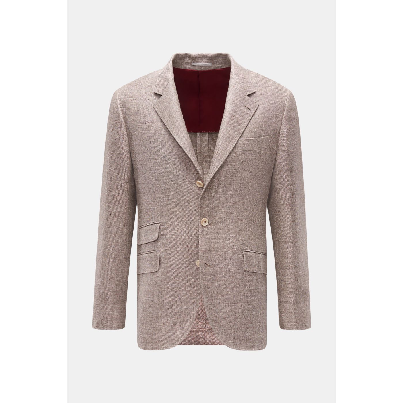 BRUNELLO CUCINELLI アイボリー ジャケット 42 メンズ 向け アイボリー ワンアンドハーフブレスト ジャケット