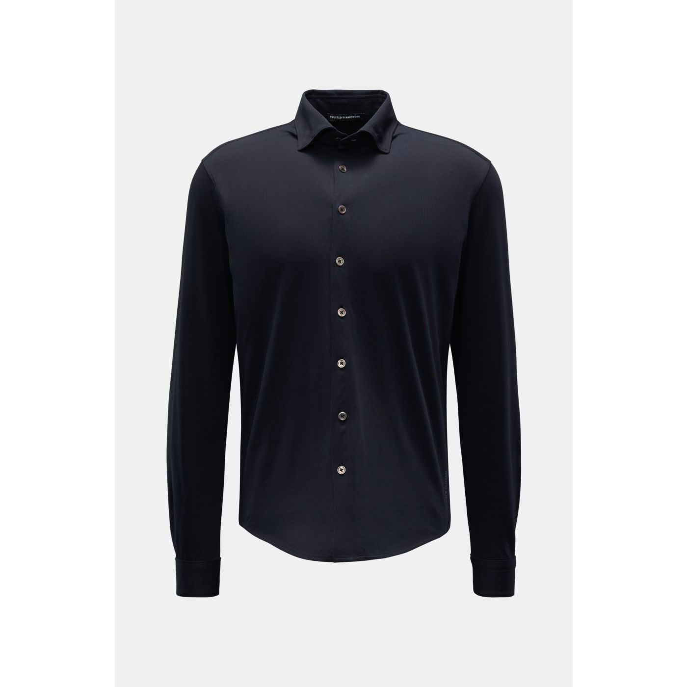 TRUSTED HANDWORK JerseyHemd HaifischKragen navy BRAUN Hamburg