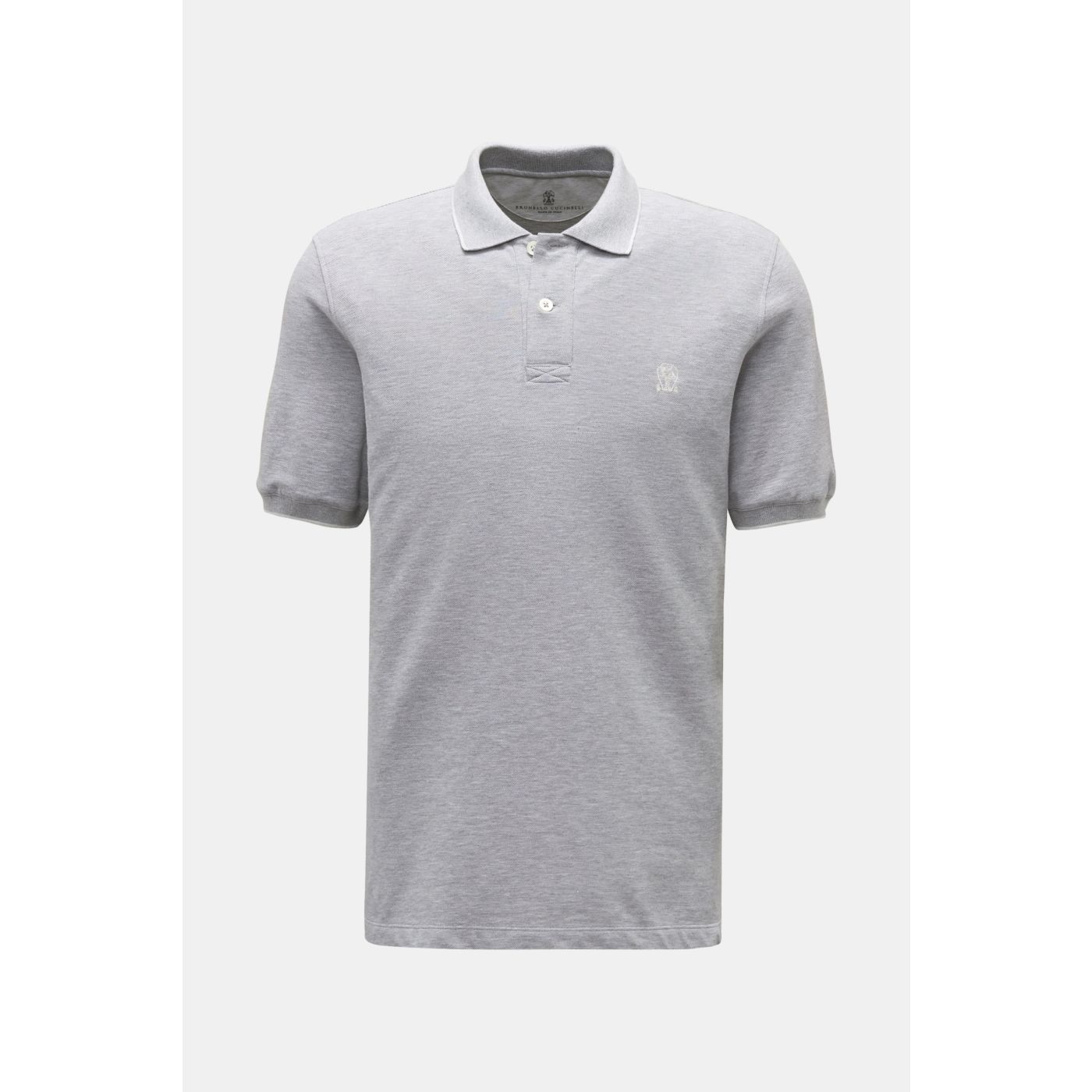BRUNELLO CUCINELLI polo shirt light grey | BRAUN Hamburg 