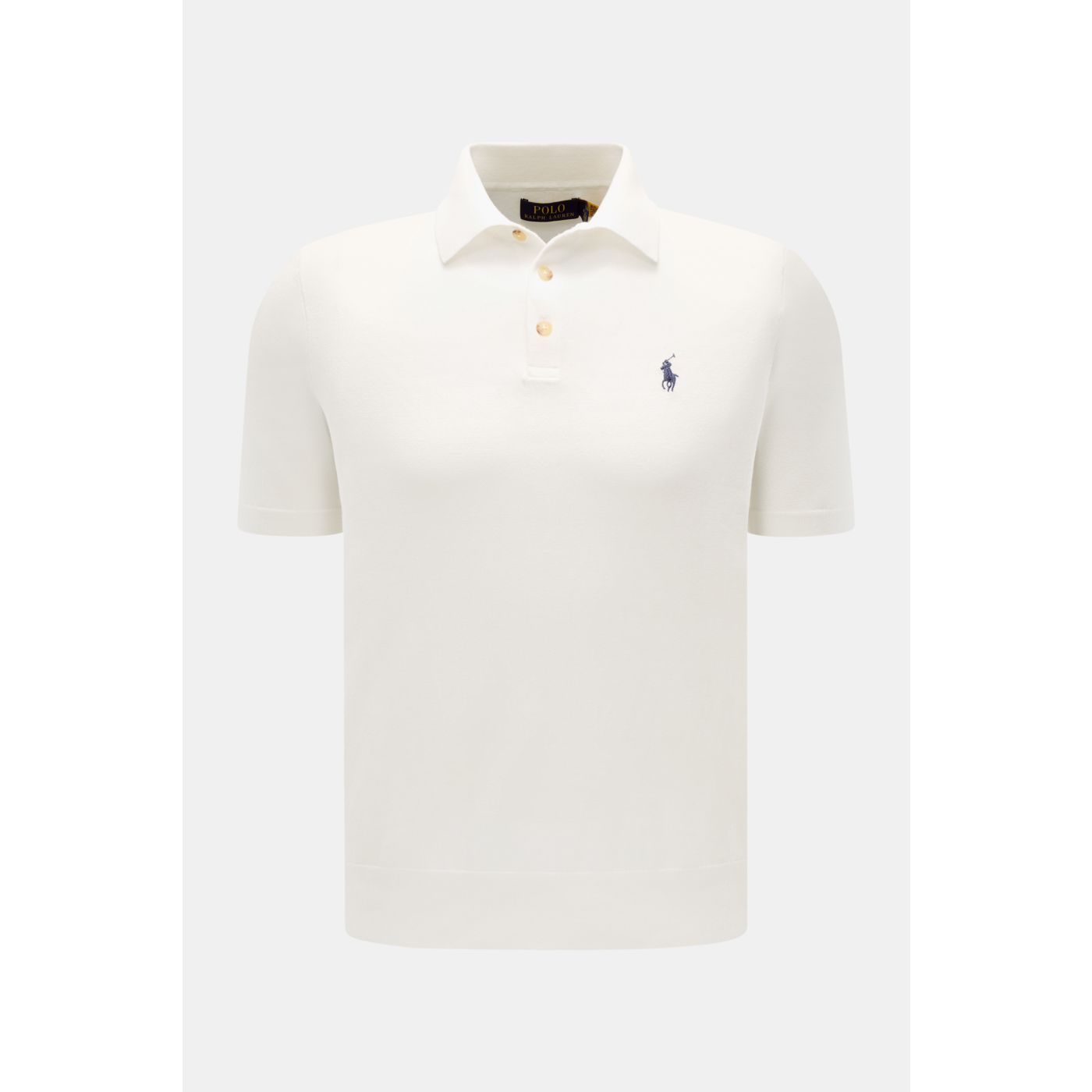 POLO RALPH LAUREN Kurzarm-Strickpolo offwhite | BRAUN Hamburg