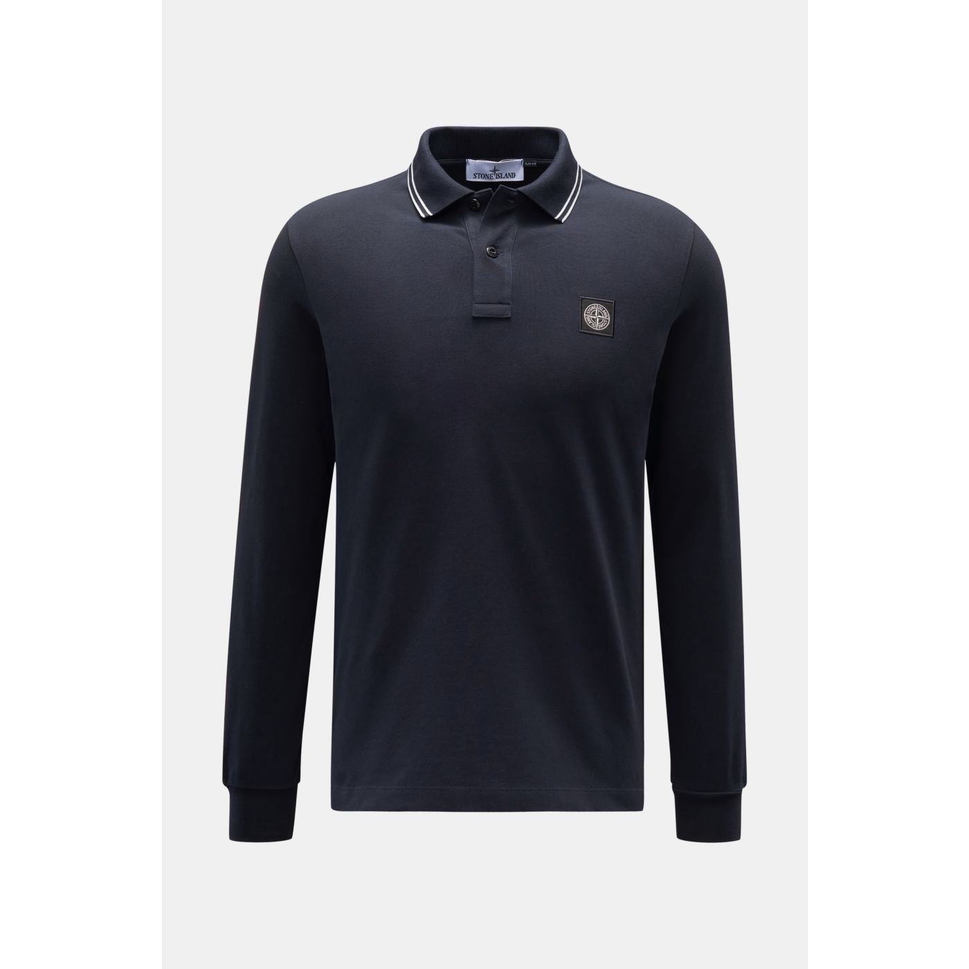 STONE ISLAND Long sleeve polo shirt navy BRAUN Hamburg