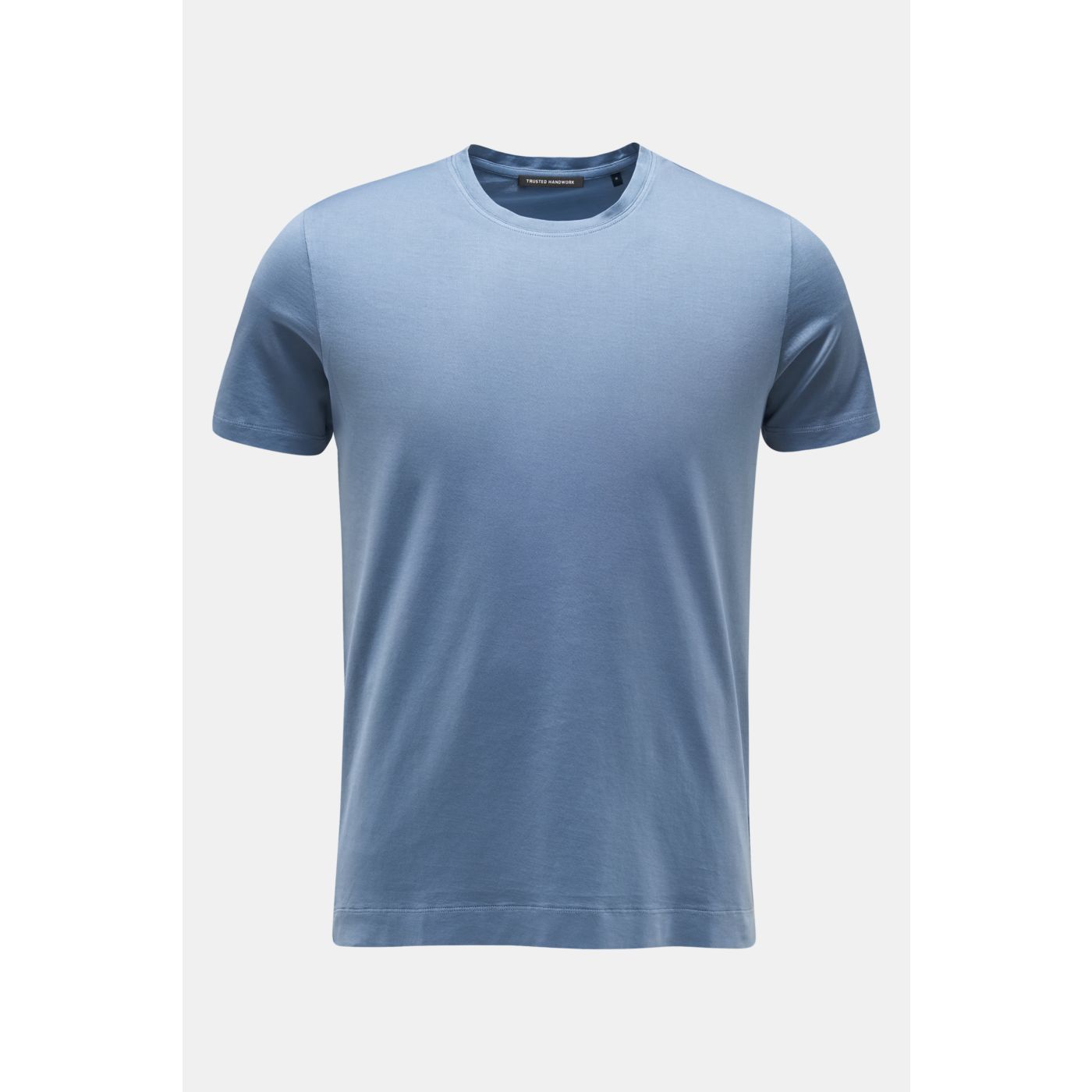 TRUSTED HANDWORK Rundhals-T-Shirt rauchblau | BRAUN Hamburg