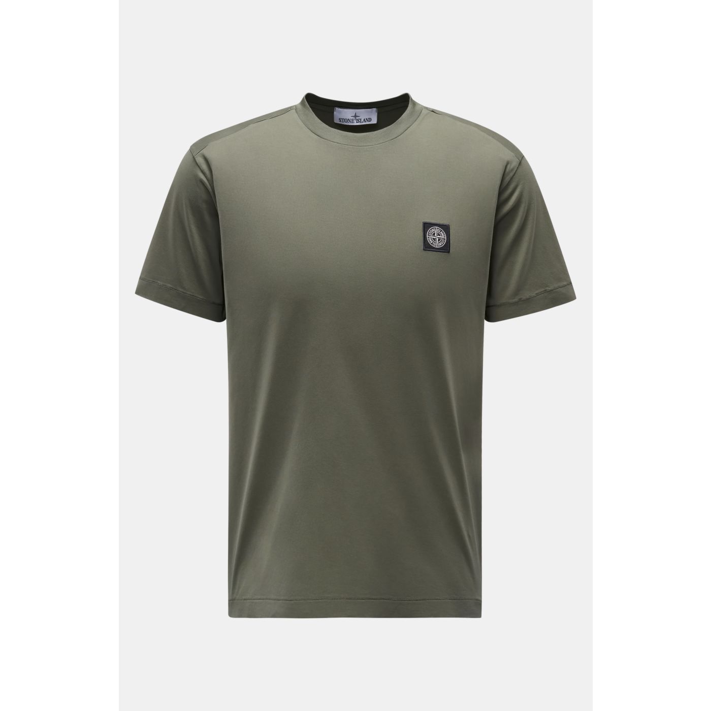 STONE ISLAND Rundhals-T-Shirt graugrün | BRAUN Hamburg