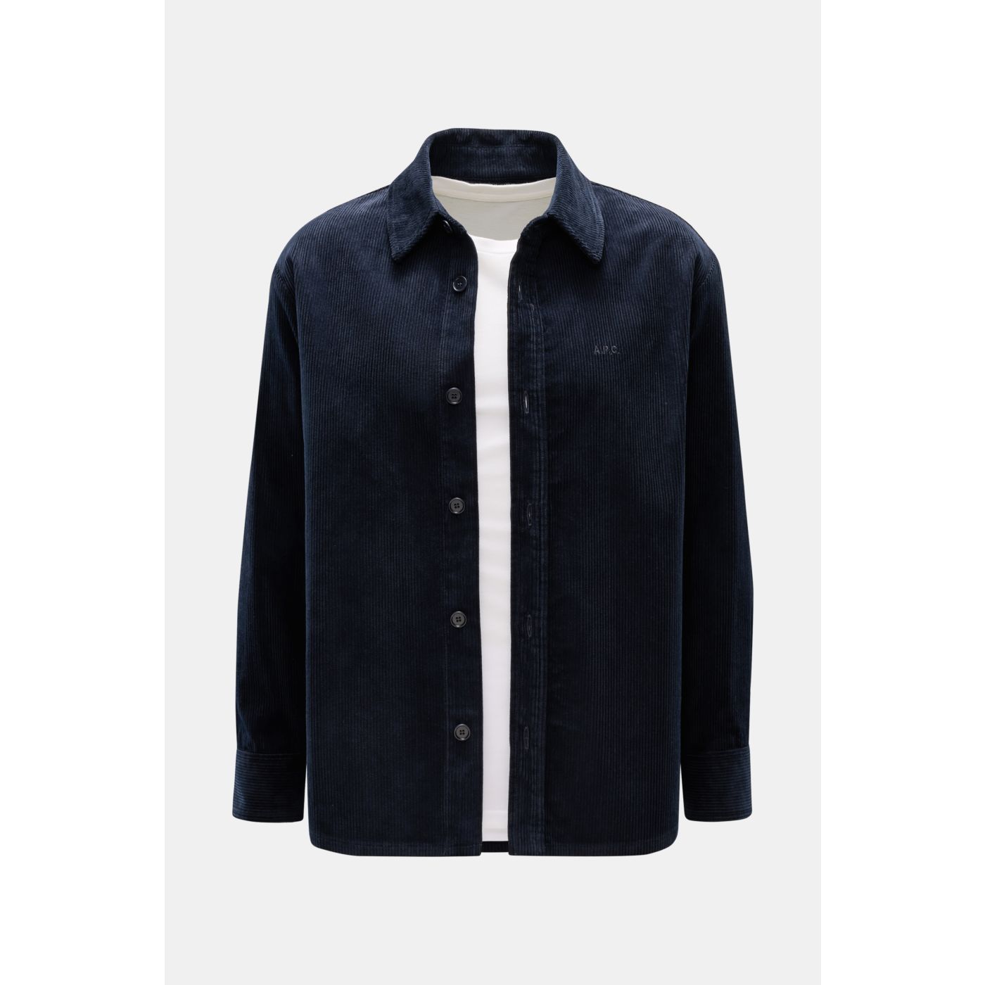 A.P.C. Overshirt 'Bobby' navy | BRAUN Hamburg