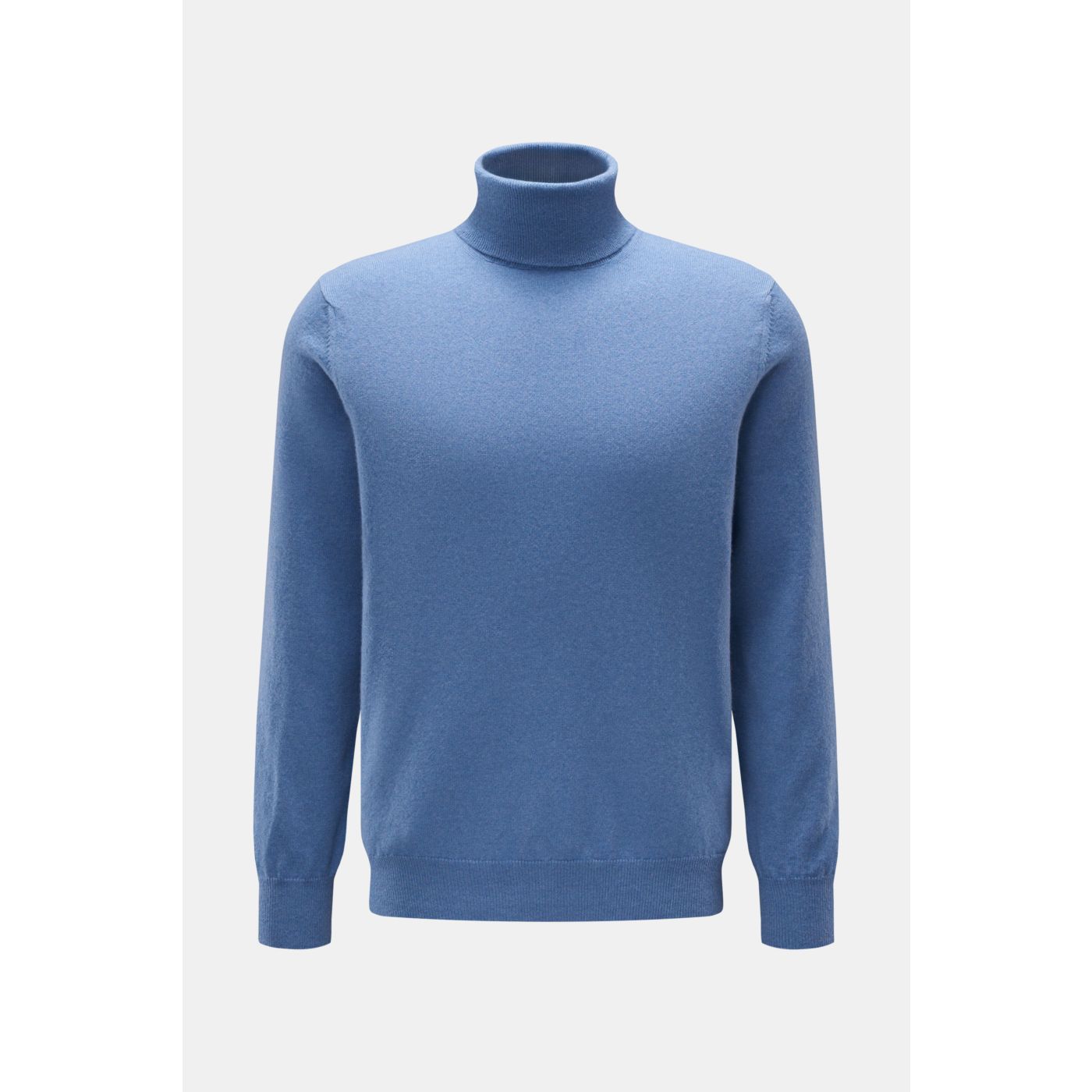 PIACENZA cashmere turtleneck jumper smoky blue | BRAUN Hamburg