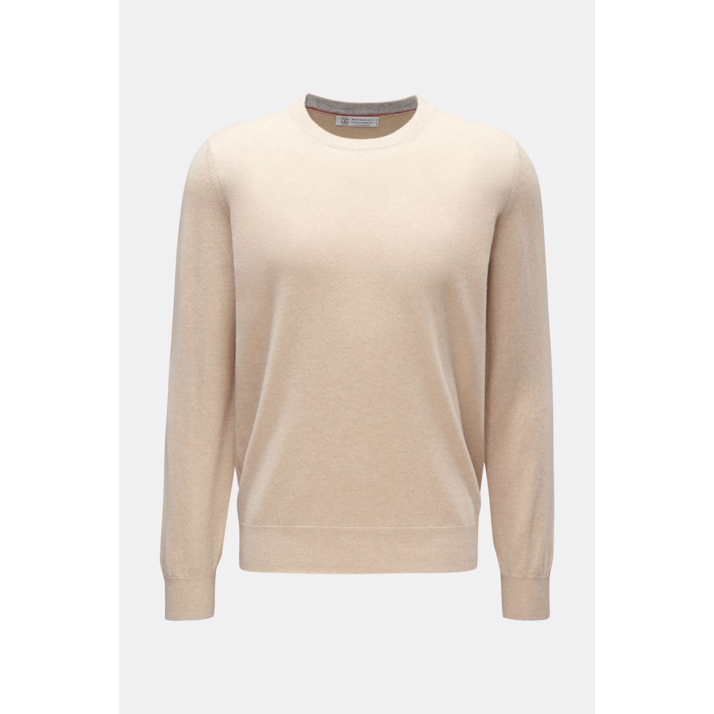 BRUNELLO CUCINELLI Cashmere Rundhalspullover beige | BRAUN Hamburg 