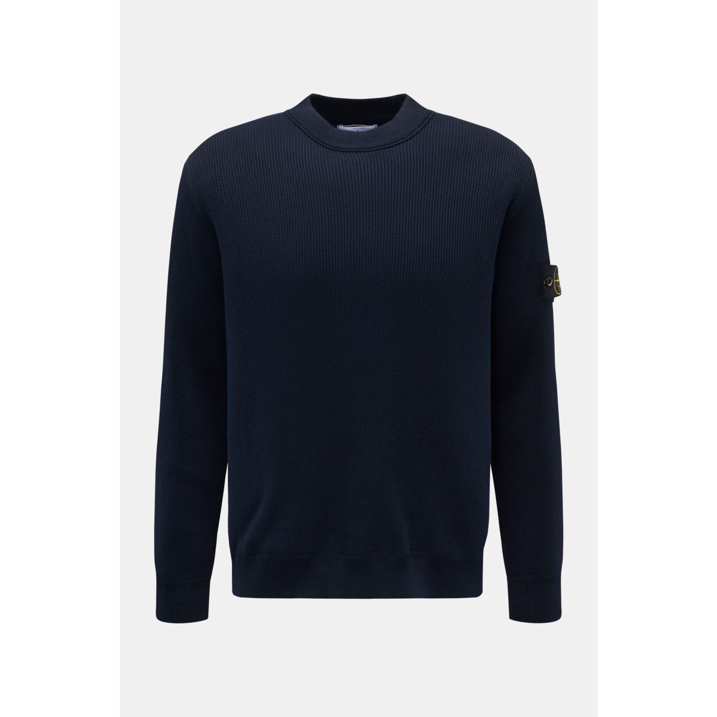 ストーンアイランド ネイビー クルーネックニット 【公式通販】