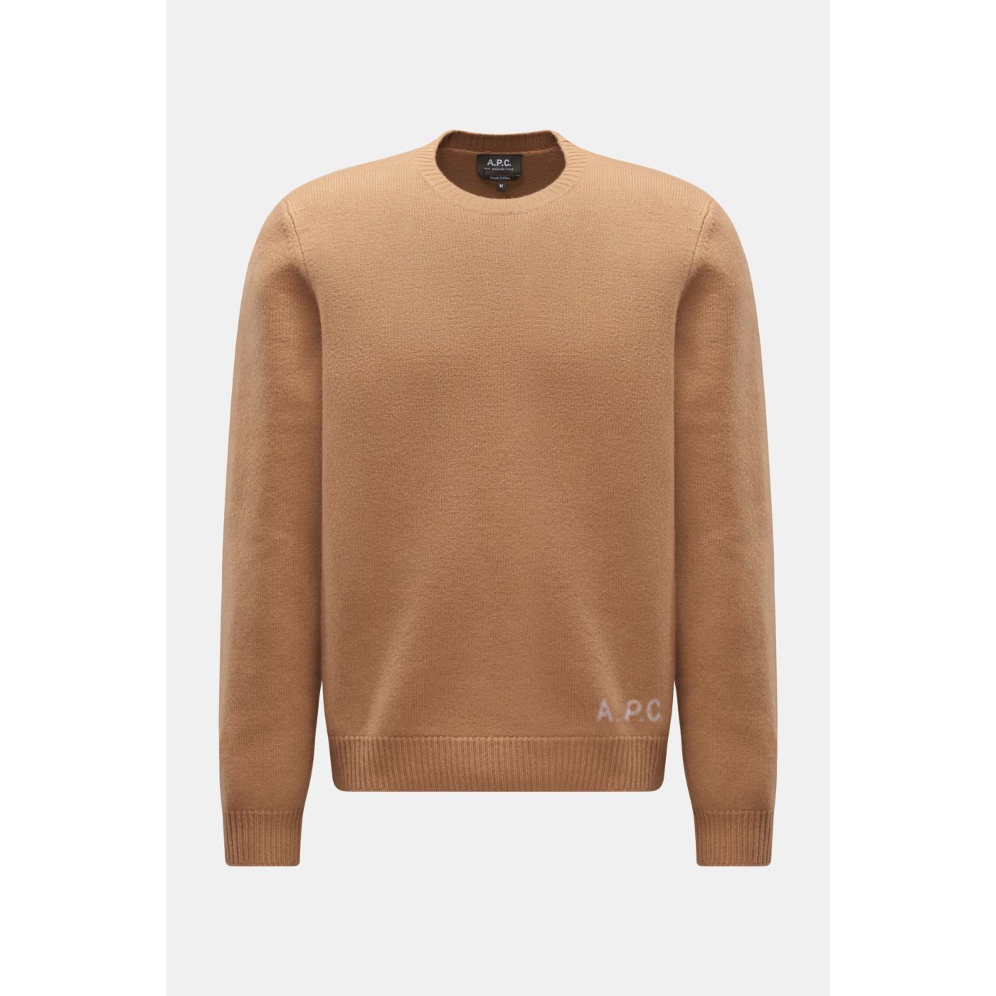 A.P.C. Crew neck jumper 'Edward' camel | BRAUN Hamburg
