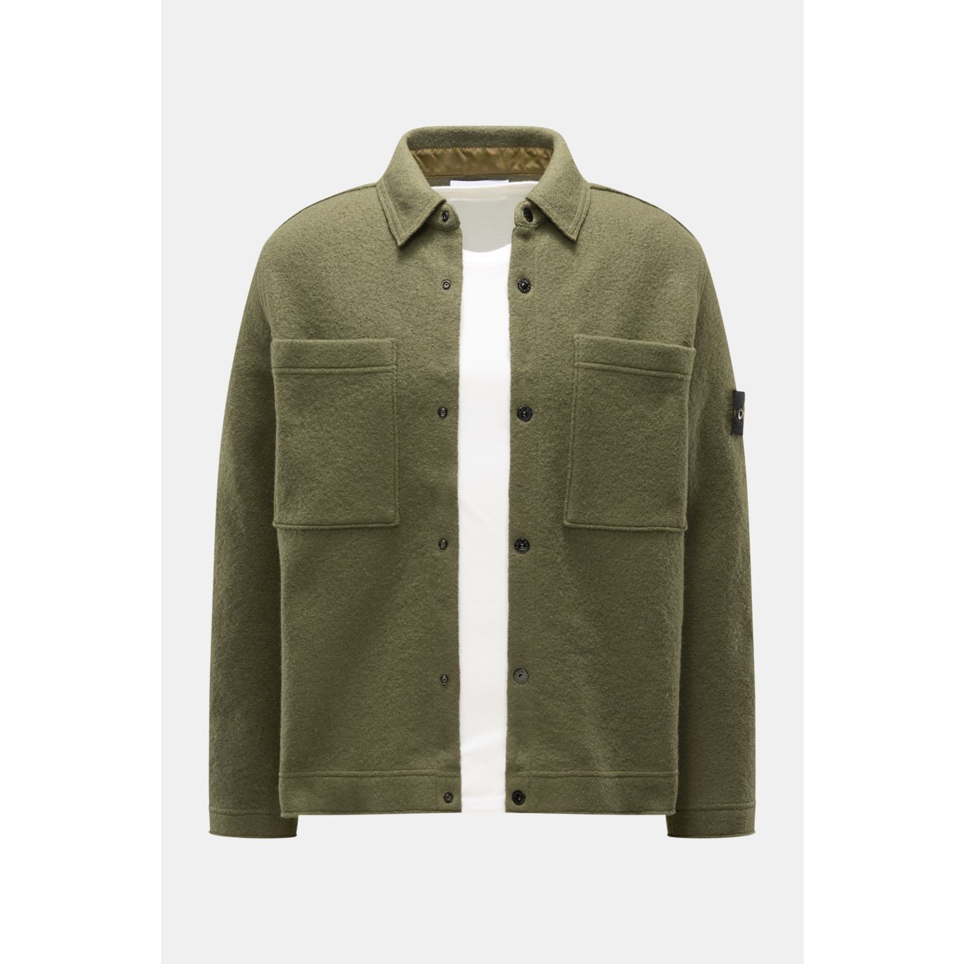 STONE ISLAND overshirt olive BRAUN Hamburg